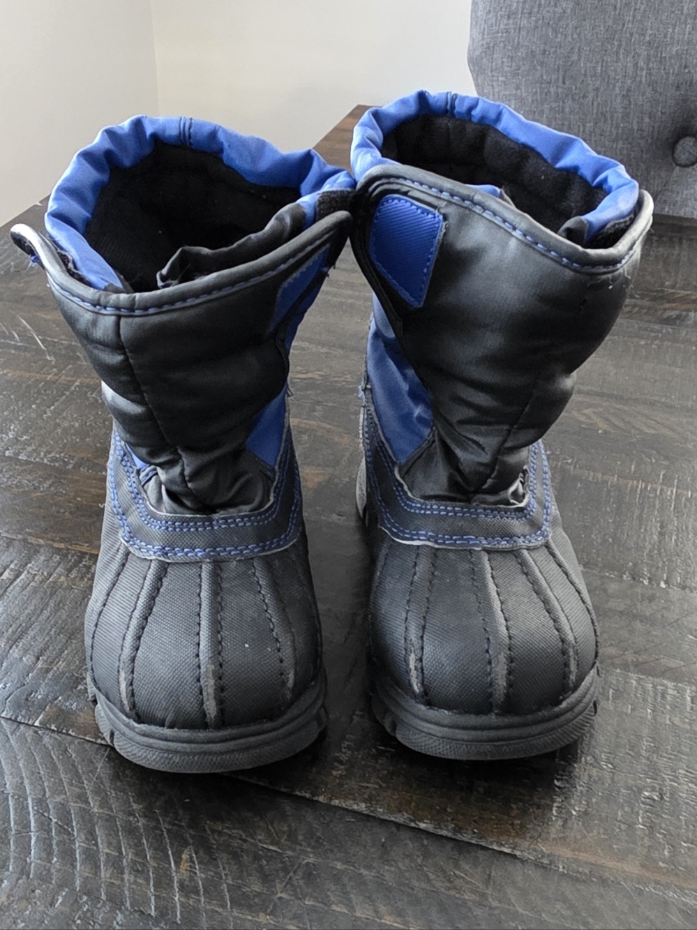 The Children's Place Black and Blue Kids' Snow Boots